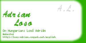 adrian loso business card